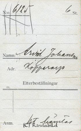 Arvid Johansson Kopperarp
Arvid Johansson Kopperarp
Nyckelord: Johansson Kopperarp
