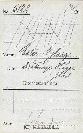 Ester Nyberg Drättinge Hägerstad
Ester Nyberg Drättinge Hägerstad
Nyckelord: Nyberg Drättinge