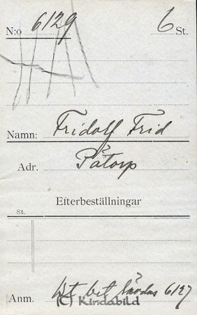 Fridolf Frid Pätorp
Fridolf Frid Pätorp
Nyckelord: Frid Pätorp
