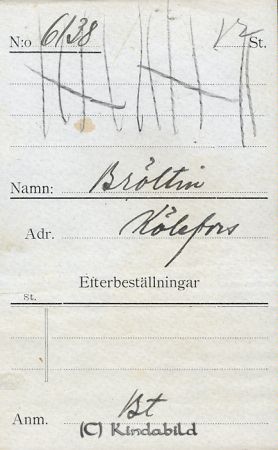 Brötlin Kölefors
Brötlin Kölefors
Nyckelord: Brötlin Kölefors
