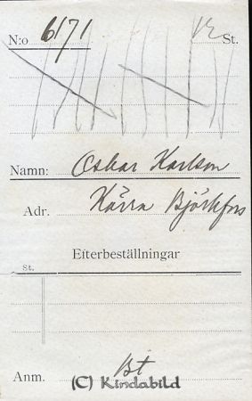 Oskar Karlsson Kärra Björkfors
Oskar Karlsson Kärra Björkfors
Nyckelord: Karlsson Kärra