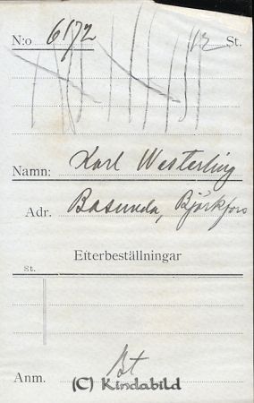 Karl Westerling Basunda Björkfors
Karl Westerling Basunda Björkfors
Nyckelord: Westerling Basunda
