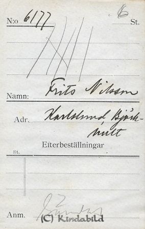 Frits Nilsson Karlslund Björkhult
Frits Nilsson Karlslund Björkhult
Nyckelord: Nilsson Karlslund