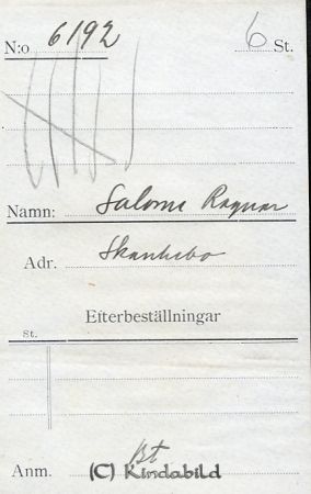 Salome Ragnar Skankebo
Salome Ragnar Skankebo
Nyckelord: Ragnar Skankebo