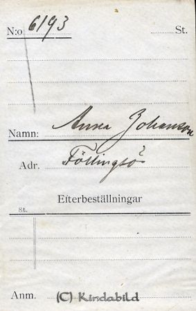 Anna Johansson Föllingsö
Anna Johansson Föllingsö
Nyckelord: Johansson Föllingsö