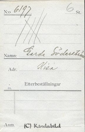 Gerda Söderström Kisa
Gerda Söderström Kisa
Nyckelord: Gerda Söderström