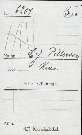 A J Pettersson Kisa
A J Pettersson Kisa
Nyckelord: Pettersson Kisa
