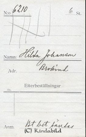Hilda Johansson Brokind
Hilda Johansson Brokind
Nyckelord: Johansson Brokind