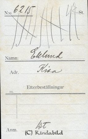 Eklund Kisa
Eklund Kisa
Nyckelord: Eklund Kisa