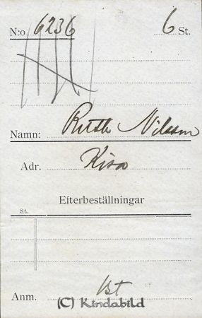 Ruth Nilsson  Kisa
Ruth Nilsson  Kisa
Nyckelord: Ruth Nilsson