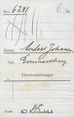 Anders Johansson Gunnarsberg
Anders Johansson Gunnarsberg
Nyckelord: Johansson Gunnarsberg