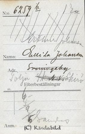 Ellida Johansson Svenningeby N Vi
Ellida Johansson Svenningeby N Vi     - Tolja  Skirö  -
Nyckelord: Johansson Svenningeby