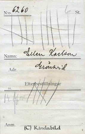 Ellen Karlsson Grönsvid
Ellen Karlsson Grönsvid
Nyckelord: Karlsson Grönsvid