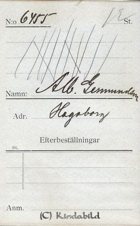 Alb. Germundsson Hagaborg
Alb. Germundsson Hagaborg
Nyckelord: Germundsson Hagaborg