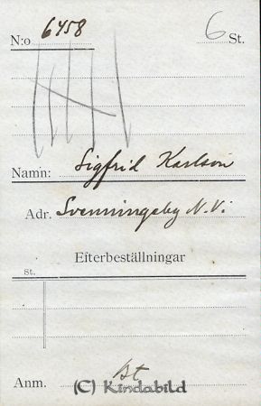Sigfrid Karlsson Svenningeby N Vi
Sigfrid Karlsson Svenningeby N Vi
Nyckelord: Karlsson Svenningeby