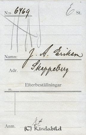 J A Eriksson Skeppeberg
J A Eriksson Skeppeberg
Nyckelord: Eriksson Skeppeberg