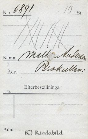 Melker Andersson Brokullen
Melker Andersson Brokullen
Nyckelord: Andersson Brokullen