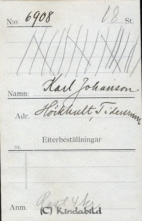 Karl Johansson Höckhult Tidersrum
Karl Johansson Höckhult Tidersrum
Nyckelord: Johansson Höckhult