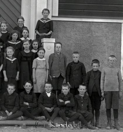 Skolkort vid Stjärneboskolan
godj
Skolkort vid Stjärneboskolan
Grupporträtt med 18 elever
Nyckelord: Skolkort Stjärneboskolan