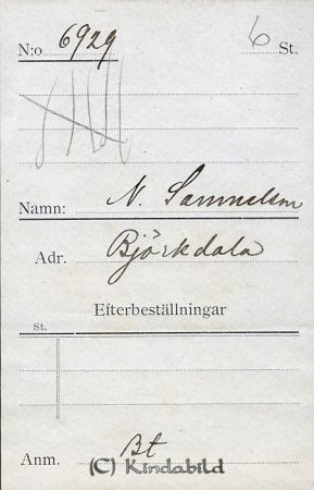N Samuelsson Björkdala
N Samuelsson Björkdala
Nyckelord: Samuelsson Björkdala