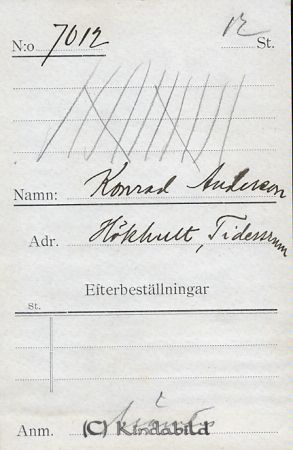 Konrad Andersson Hökhult Tidersrum
Konrad Andersson Hökhult Tidersrum
Nyckelord: Andersson Hökhult
