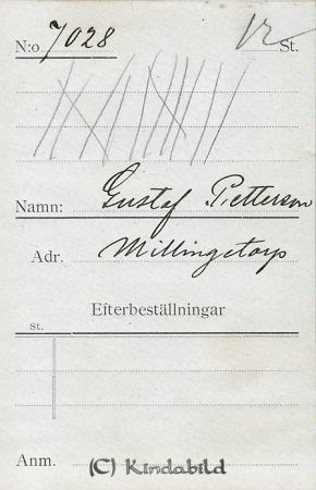 Gustaf Pettersson Millingetorp
Gustaf Pettersson Millingetorp
Nyckelord: Pettersson Millingetorp