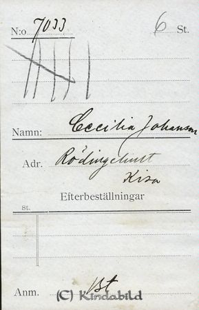 Cecilia Johansson Rödingehult Kisa
Cecilia Johansson Rödingehult Kisa
Nyckelord: Johansson Rödingehult