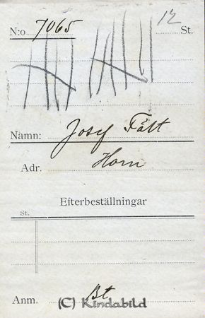 Josef Fält Horn
Josef Fält Horn
Nyckelord: Fält Horn