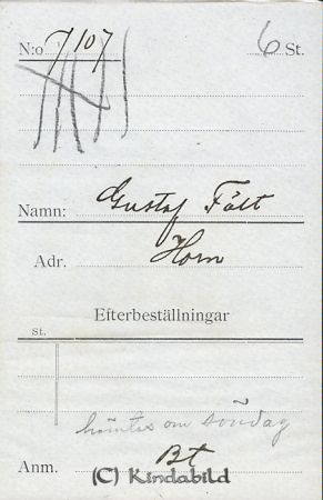 Gustaf Fält Horn
Gustaf Fält Horn
Nyckelord: Fält Horn