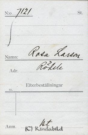 Rosa Larsson Rödsle
Rosa Larsson Rödsle
Nyckelord: Larsson Rödsle