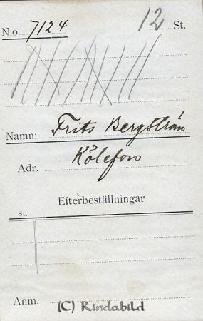 Frits Bergström Kölefors
Frits Bergström Kölefors
Nyckelord: Bergström Kölefors