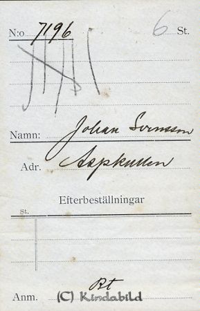 Johan Svensson Aspkullen
Johan Svensson Aspkullen 
Nyckelord: Svensson Aspkullen