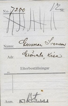 Gunnar Svensson Grönede Kisa
Gunnar Svensson Grönede Kisa
Nyckelord: Svensson Grönede