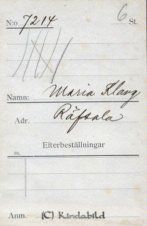 Maria Klang Räfsala
Maria Klang Räfsala
Nyckelord: Klang Räfsala