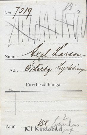 Axel Larsson ?sterby Hycklinge
Axel Larsson ?sterby Hycklinge
Nyckelord: Larsson ?sterby