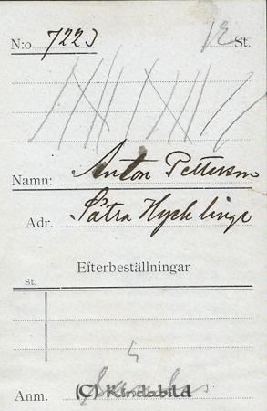 Anton Pettersson Sätra Hycklinge
Anton Pettersson Sätra Hycklinge
Nyckelord: Pettersson Sätra