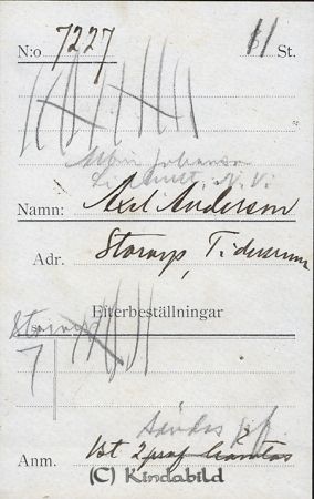 Axel Andersson Storarp Tidersrum
Axel Andersson Storarp Tidersrum
Nyckelord: Andersson Storarp