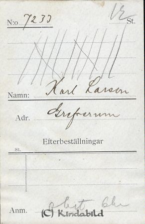 Karl Larsson Grefverum
Karl Larsson Grefverum
Nyckelord: Larsson Grefverum