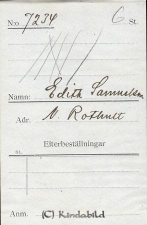 Edith Samuelsson N Rothult
Edith Samuelsson N Rothult
Nyckelord: Edith Samuelsson