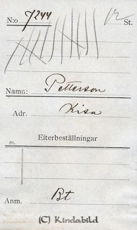 Pettersson Kisa
Pettersson Kisa
Nyckelord: Pettersson Kisa