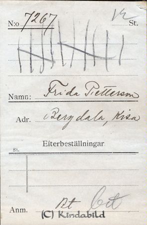 Frida Pettersson Bergdala Kisa
Frida Pettersson Bergdala Kisa
Nyckelord: Pettersson Bergdala