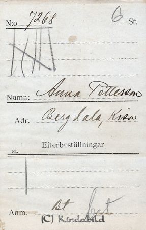 Anna Pettersson Bergdala Kisa
Anna Pettersson Bergdala Kisa
Nyckelord: Pettersson Bergdala