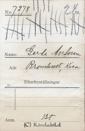 Gerda Andersson Bromhult Kisa
Gerda Andersson Bromhult Kisa
Nyckelord: Andersson Bromhult
