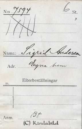 Sigrid Andersson Egna hem
Sigrid Andersson Egna hem
Nyckelord: Sigrid Andersson