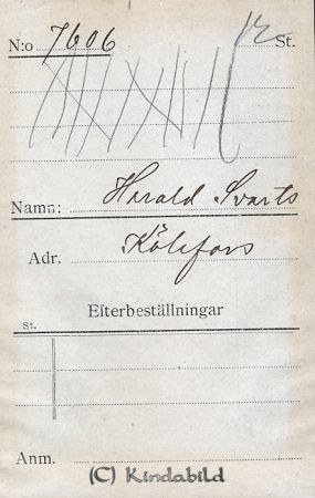 Harald Svarts Kölefors
Harald Svarts Kölefors
Nyckelord: Harald Svarts