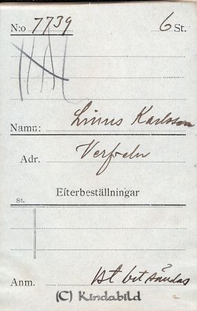 Linus Karlsson Verfveln
Linus Karlsson Verfveln
Nyckelord: Linus Karlsson