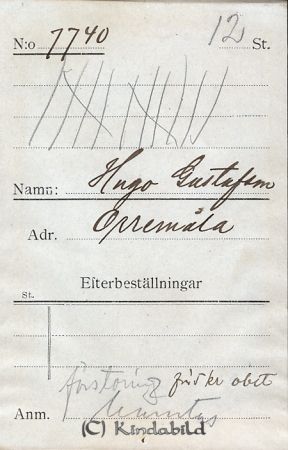 Hugo Gustafsson Orremåla
Hugo Gustafsson Orremåla
Nyckelord: Gustafsson Orremåla
