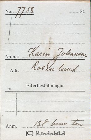 Karin Johansson Rosenlund
Karin Johansson Rosenlund
Nyckelord: Johansson Rosenlund