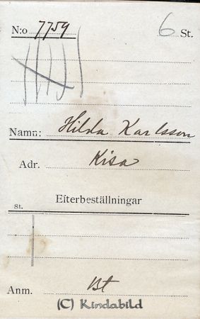 Hilda Karlsson Kisa
Hilda Karlsson Kisa
Nyckelord: Hilda Karlsson