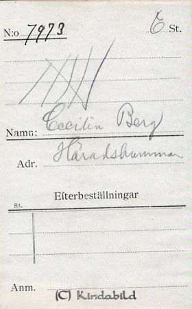 Cecilia Berg Häradshammar
Cecilia Berg Häradshammar
Nyckelord: Cecilia Berg